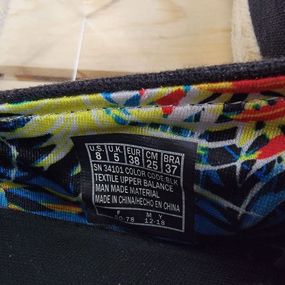 BOBS By Sketchers Memory Foam w/ Arch Pillow Black - Size 8 - Picture 7 of 7